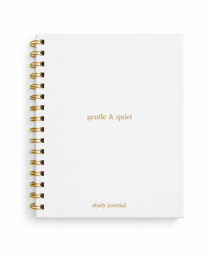 Bible Study + Sermon Notes Journal-White 🤍
