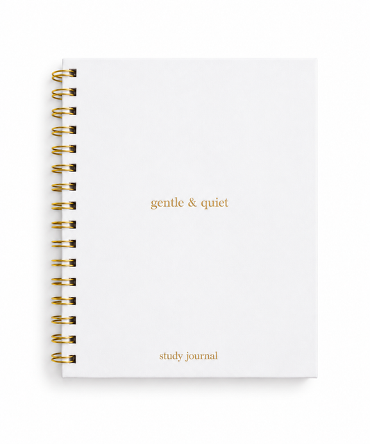 Bible Study + Sermon Notes Journal-White 🤍