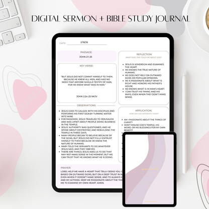Digital Bible Study Journal