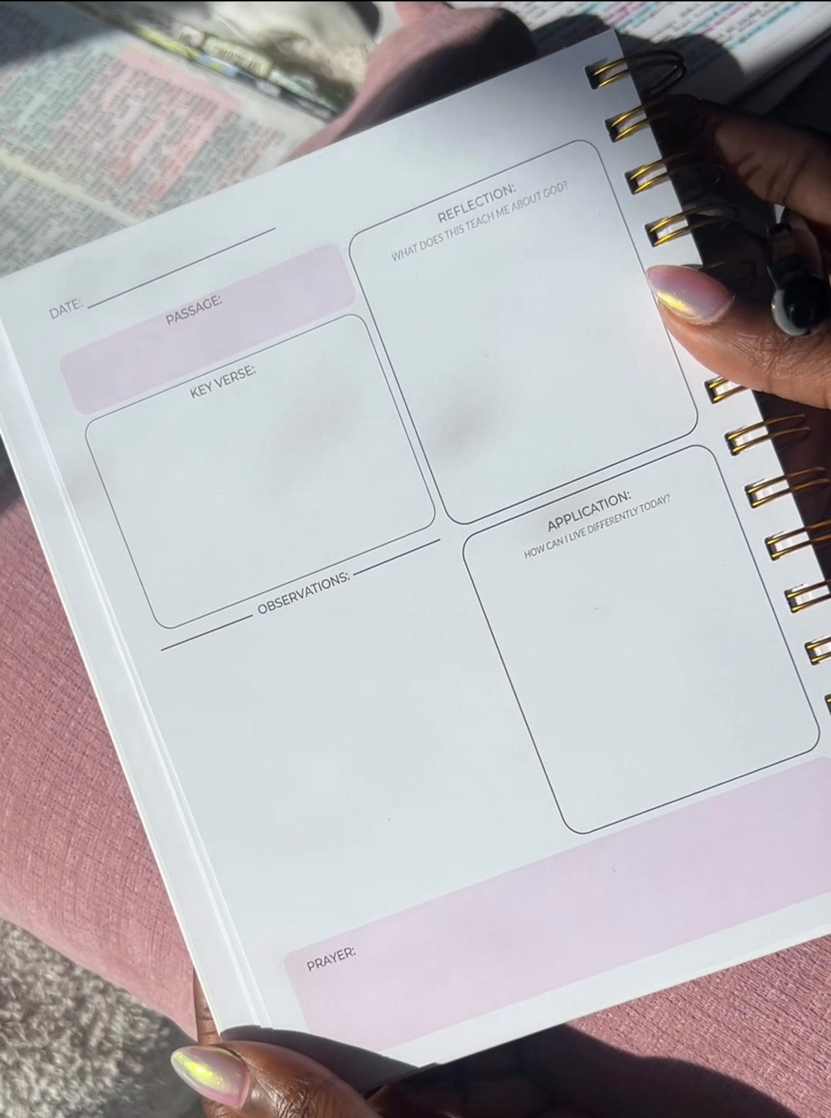 Bible Study + Sermon Notes Journal 💜 NEW